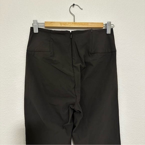 Athleta Wander Slim Straight Pants Ankle Length Front Slits Size 6 Women’s Green - Picture 10 of 12